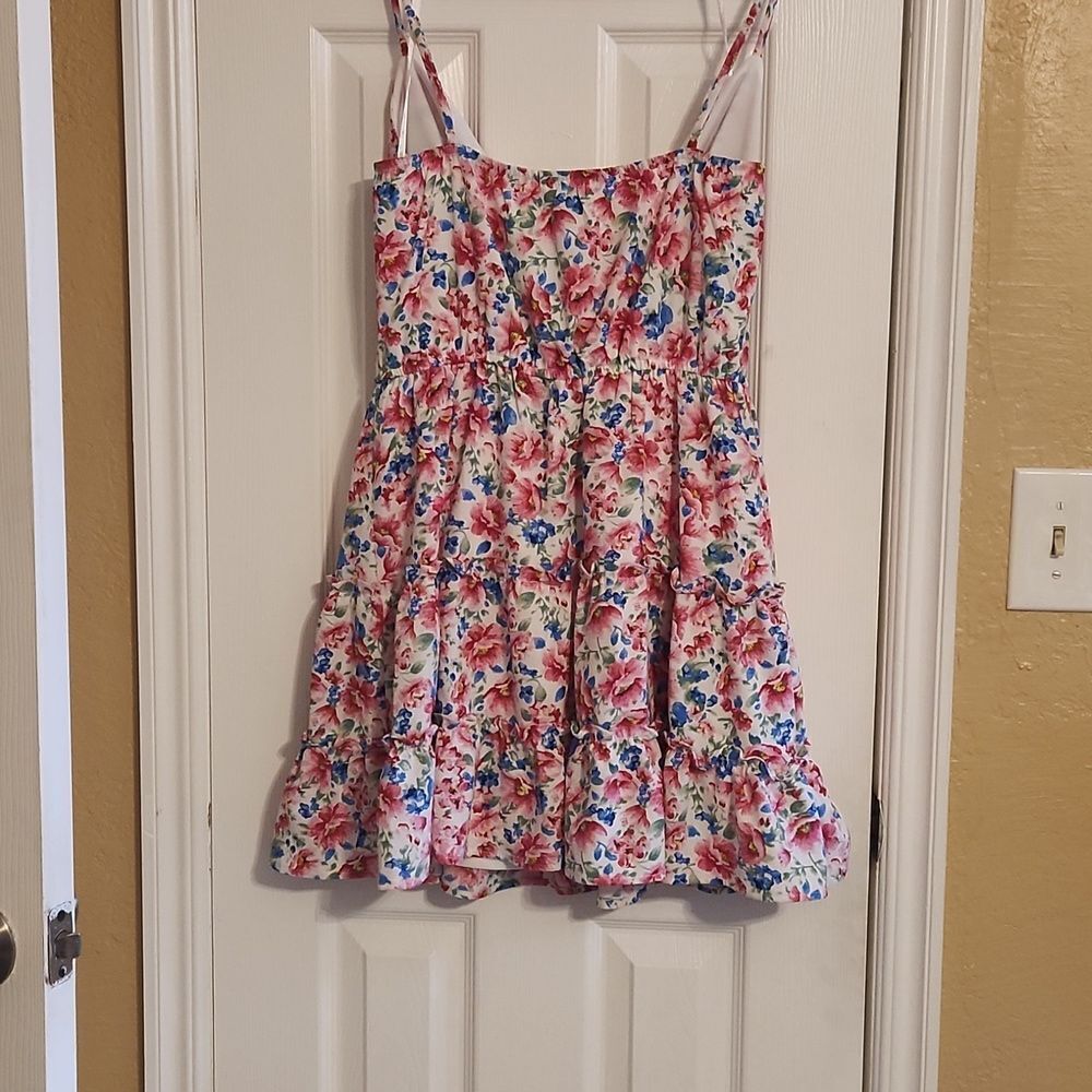 Flowered lined Dress XL - Picture 4 of 7